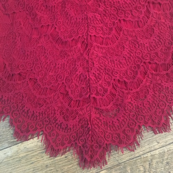 Free People Red Lace Bodycon Dress - Picture 3 of 6